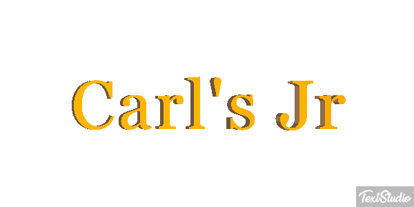 Carl's Jr Texteffekt