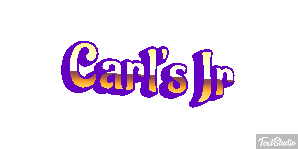 Carl's Jr Texteffekt