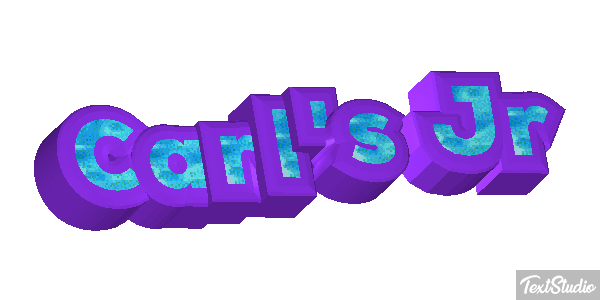 Carl's Jr Texteffekt