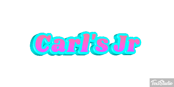 Carl's Jr Texteffekt