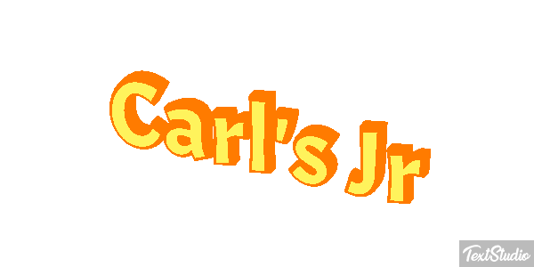 Carl's Jr Texteffekt