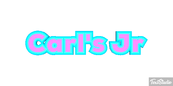 Carl's Jr Texteffekt