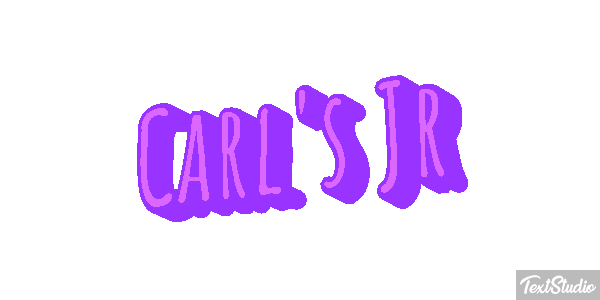 Carl's Jr Texteffekt