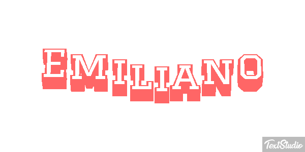 Emiliano Text effect