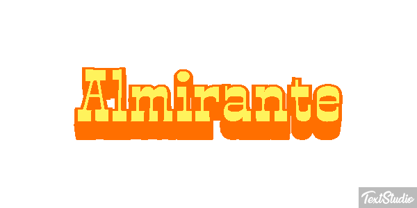 Almirante Texteffekt