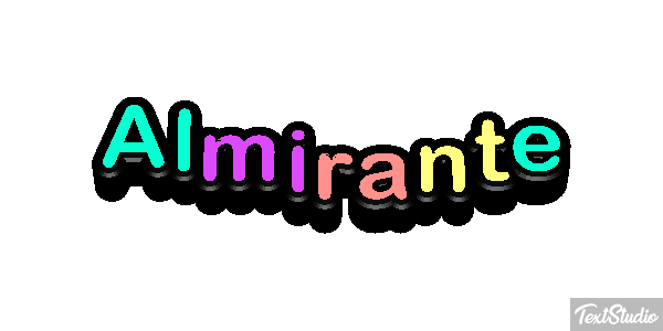Almirante Texteffekt