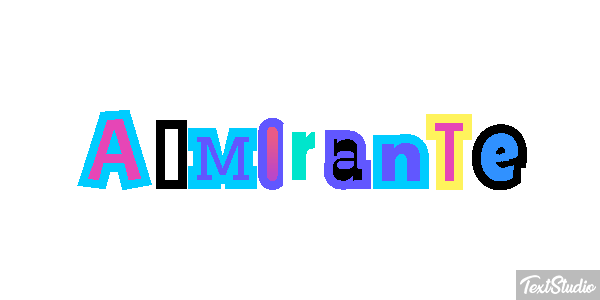 Almirante Texteffekt