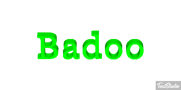 Badoo Tekst effect