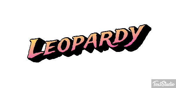 Leopardy Efekt tekstowy