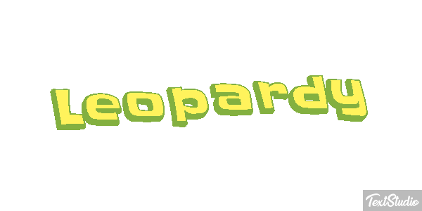 Leopardy Efekt tekstowy