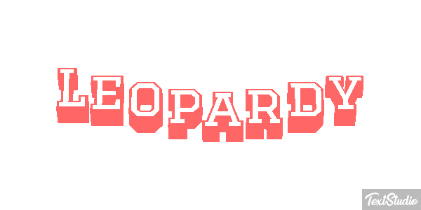 Leopardy Efekt tekstowy