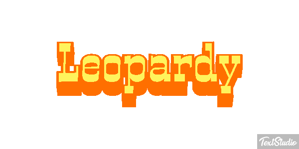 Leopardy Efekt tekstowy