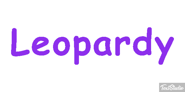 Leopardy Efekt tekstowy