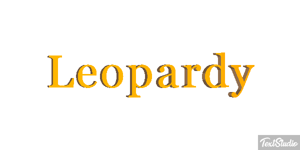 Leopardy Efekt tekstowy