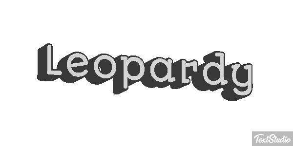 Leopardy Efekt tekstowy