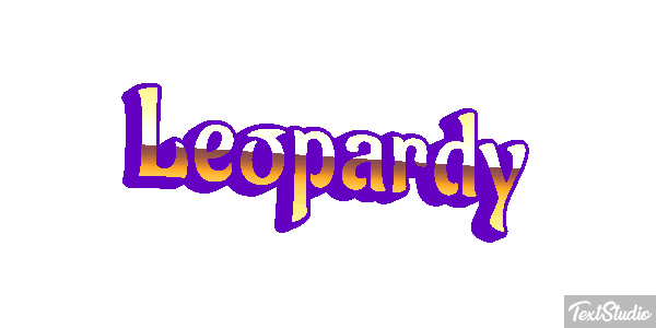 Leopardy Efekt tekstowy