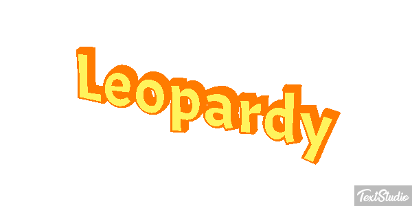 Leopardy Efekt tekstowy