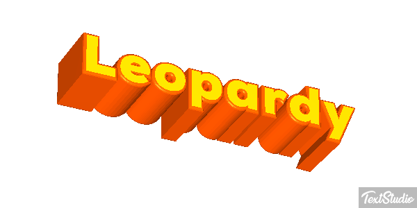 Leopardy Efekt tekstowy