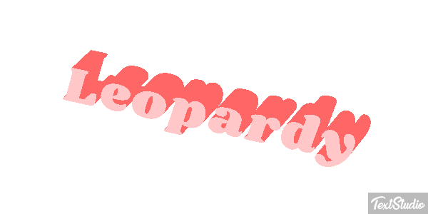 Leopardy Efekt tekstowy
