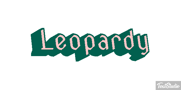 Leopardy Efekt tekstowy