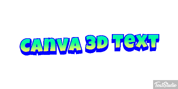 Canva 3d Text Tekst effect