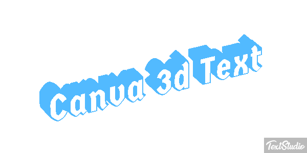 Canva 3d Text Tekst effect