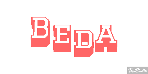 Beda Text effect