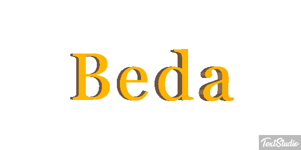 Beda Text effect