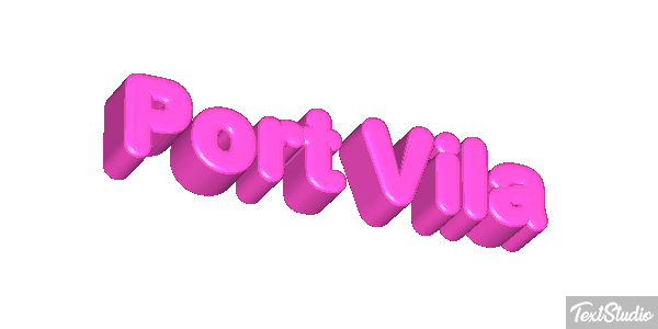 Port Vila Efecto de texto