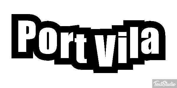 Port Vila Efecto de texto