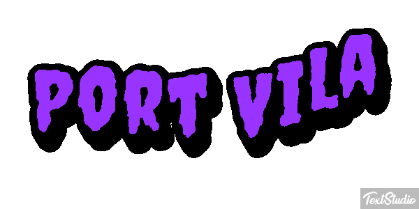 Port Vila Efecto de texto