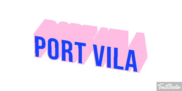 Port Vila Efecto de texto