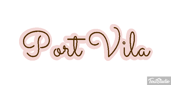 Port Vila Efecto de texto