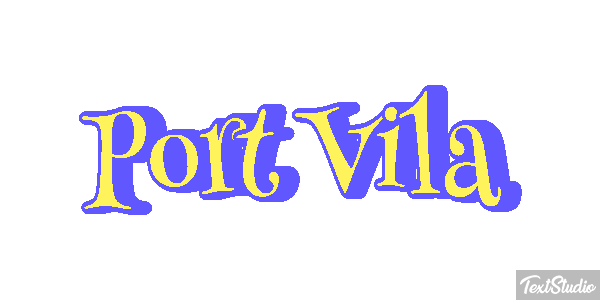 Port Vila Efecto de texto