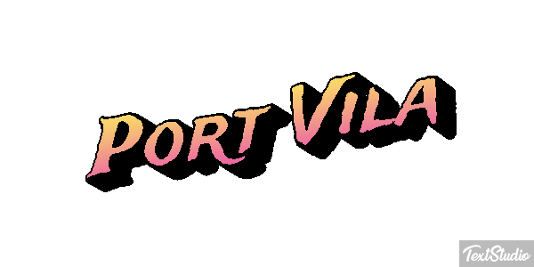 Port Vila Efecto de texto