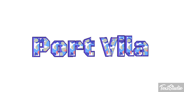 Port Vila Efecto de texto