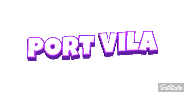 Port Vila Efecto de texto
