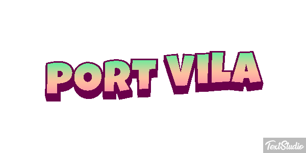 Port Vila Efecto de texto
