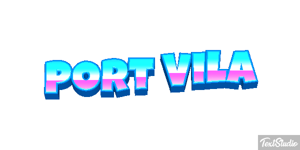 Port Vila Efecto de texto