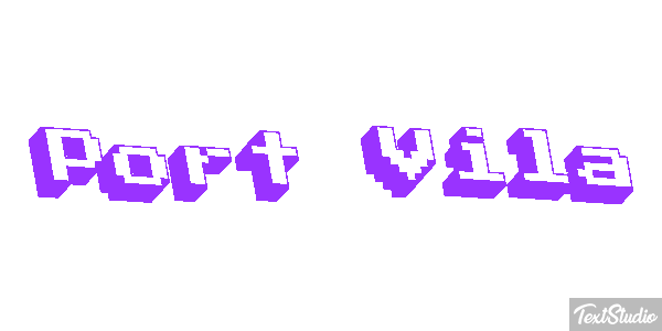 Port Vila Efecto de texto
