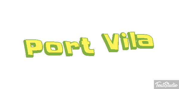 Port Vila Efecto de texto