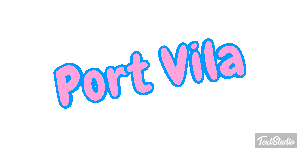 Port Vila Efecto de texto