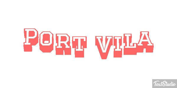 Port Vila Efecto de texto