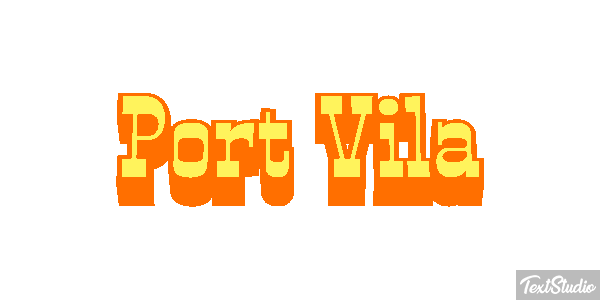 Port Vila Efecto de texto