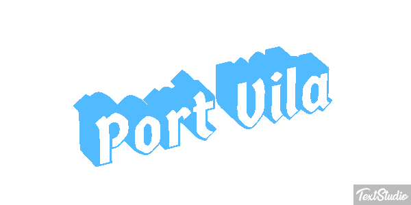 Port Vila Efecto de texto