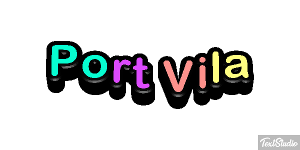 Port Vila Efecto de texto