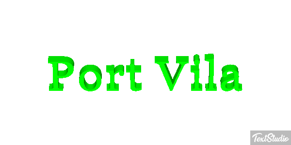 Port Vila Efecto de texto