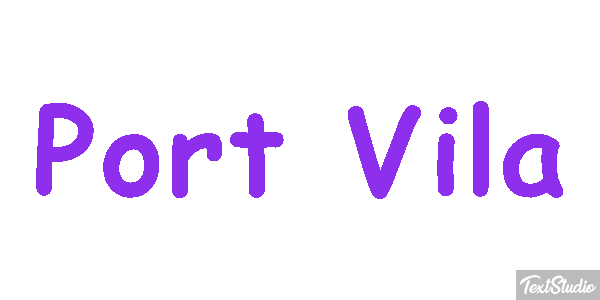 Port Vila Efecto de texto