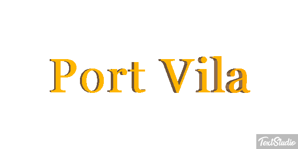 Port Vila Efecto de texto
