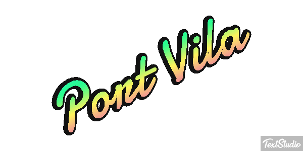 Port Vila Efecto de texto